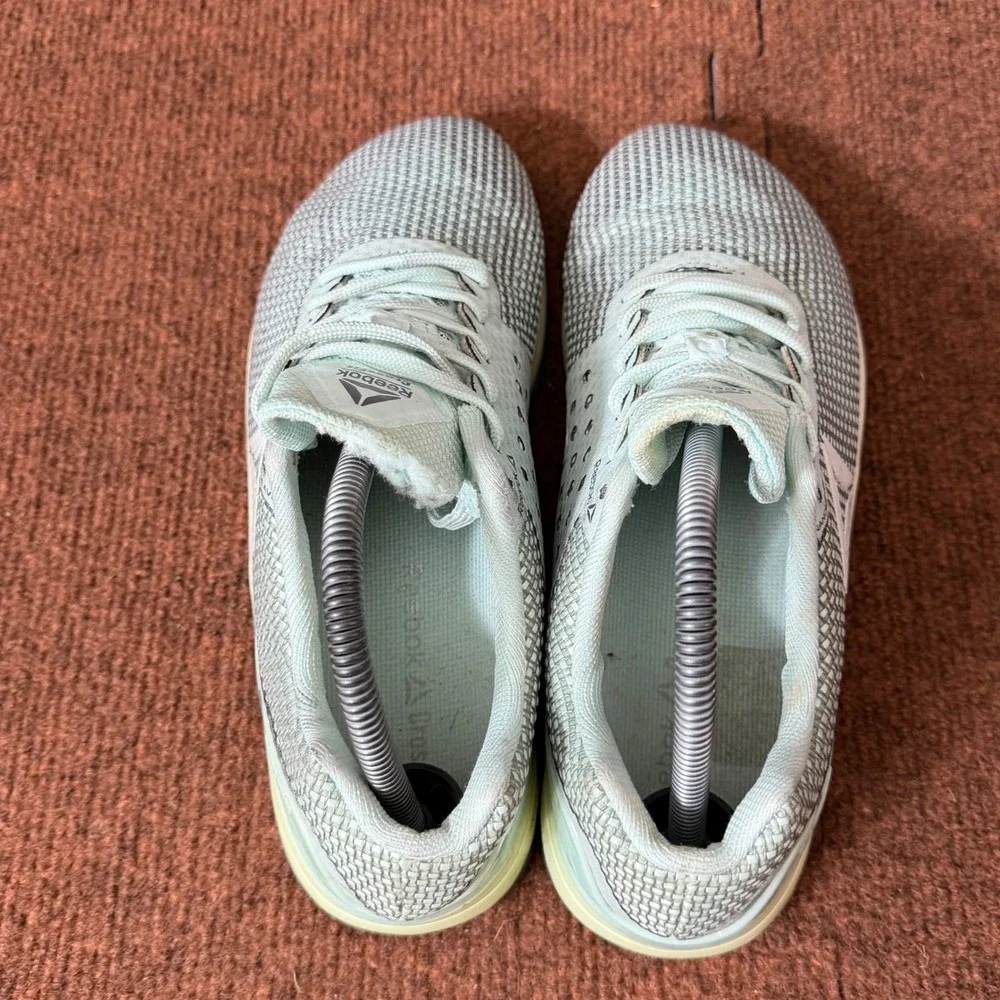 Reebok CrossFit Nano 7 Women Training Shoes Mint Green Grey BS7640 US 9 gym fit‎